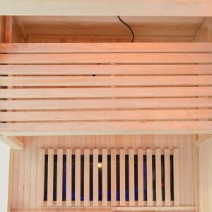 Saună cu infraroșu pentru 2 persoane cu cromoterapie LED și Bluetooth – saună uscată low-temperature, cabină wellness | Deppo - Img 9
