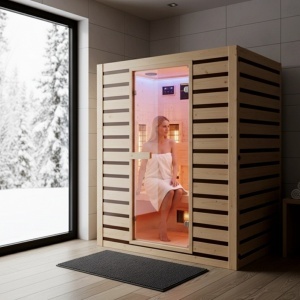 SAUNĂ DE INTERIOR INFRARED TROMSO3 – 153×110 cm – 3–4 PERSOANE – 230V - Img 5