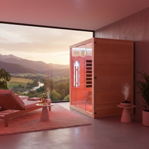 Sauna tip uscat cu infrarosu la temperaturi reduse pentru 3-4 persoane Alta 150 x 120 cm - Img 8