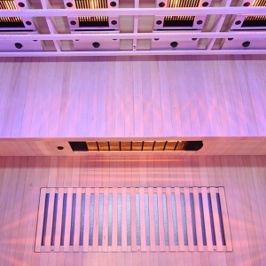 Sauna tip uscat cu infrarosu si cu pietre sarate pentru 4 persoane C4ST 175 x 140 cm - Img 10