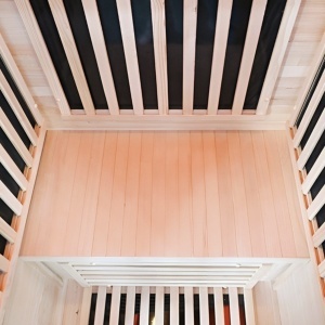 Saună uscată cu infraroșu ALTA1-CRB 90×90 cm – 1-2 persoane, Hemlock, 230V, Bluetooth, cromoterapie | Deppo - Img 20