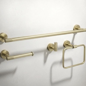 Set accesorii pentru baie GRID Brush Gold 4 piese - Img 2