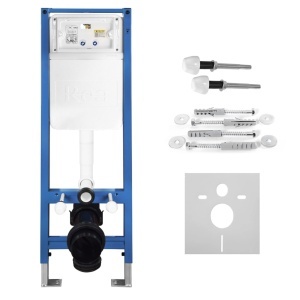 Set Cadru Îngropat Slim 024N pentru WC cu Buton J Satin - Img 4