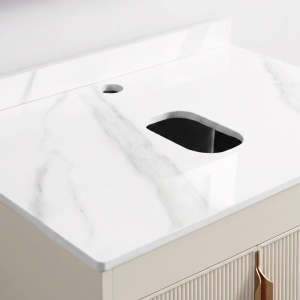 Set de mobilier de baie cu blat Modo 60cm Beige - Img 6