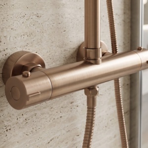 Set dus cu termostat Rea Parot Light Brush Copper - Img 5