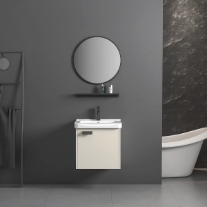 Set mobilier de baie cu lavoar Molly 40cm Beige