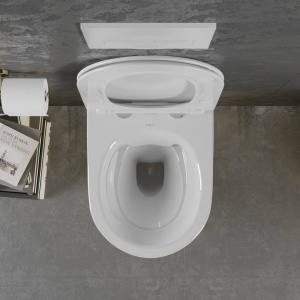 Set vas WC + Bideu FLSK White/Gold - Img 5