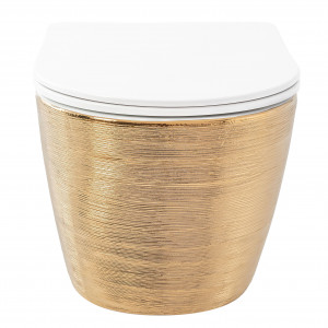 Vas WC Carlo Flat Brush Gold - Img 7