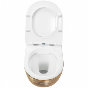 Vas WC Carlo Flat Brush Gold - Img 5