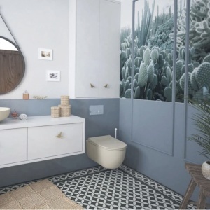Vas WC EGO Michael Rimless, 49x37 cm, Jasmine semi-mat, Power Colour, montaj suspendat, capac duroplast soft-close easy off - Img 4