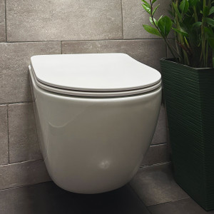 Vas WC suspendabil Rea Carlo Mini Tornado Rimless Flat N - Img 5