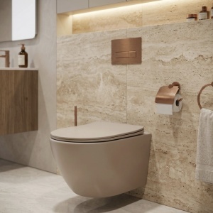 Vas WC suspendabil REA Focus Tornado Taupe - Img 3