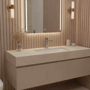 Baterie pentru baie Rea Arlo Brush Nickle - Img 3
