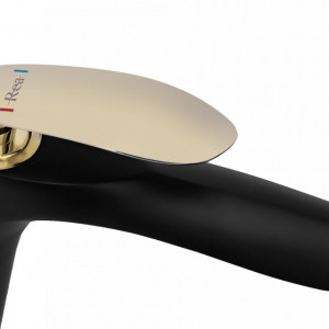 Baterie pentru baie Rea Orbit Black Gold high - Img 4