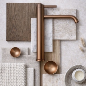 Baterie pentru baie Rivo Brush Copper - Img 4