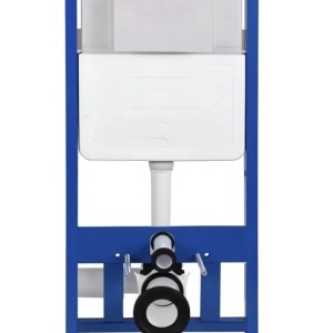 Cadru cu rezervor incastrat, latime de 50 cm, capacitate 3/8 litri, clapeta din aluminiu cu butoane rotunde auriu mat - Img 3