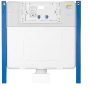 Cadru WC încastrat K011A-Q Rea cu buton T Brush Steel - Img 7