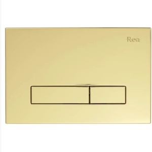Cadru WC încastrat Rea cu buton HD Gold - Img 3