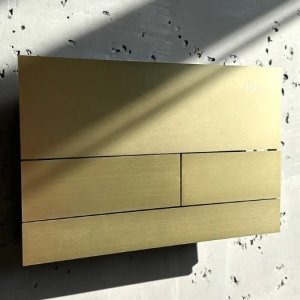 Cadru WC încastrat Rea cu buton T Brush Gold - Img 8