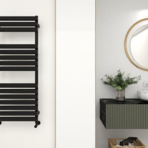 Calorifer portprosop MOON BLACK 1200x500mm - negru mat - Img 3