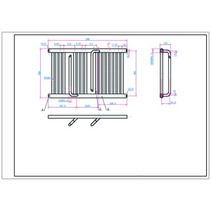 Calorifer portprosop SMART BLACK 800x500mm - negru mat - Img 2