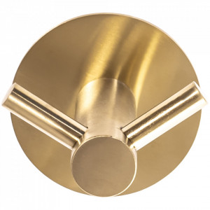 Cuier de baie cu doua brate Brush Gold 322216B - Img 4