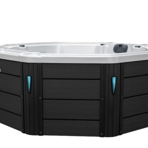 JACUZZI DE GRĂDINĂ 107 CARCASĂ ALB PERLAT ANTRACIT 220x220 CM - Img 5