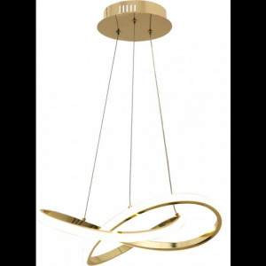 Lampa de tavan suspendata cu inel modern + telecomanda APP390-CP Gold - Img 2