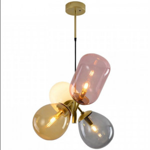 Lampa de tavan suspendata din sticla multicolora APP436-4C - Img 2