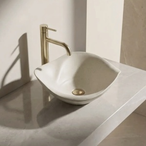 Lavoar ceramic pentru blat REA HM-35B Handmade ART - Img 3