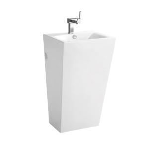 Lavoar de podea CUBIC alb 51x45,5x85 cm - Img 4