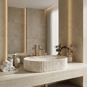 Lavoar pe blat Marcela 60 Saturn – design modern segment premium | Deppo - Img 5