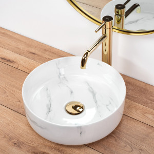 Lavoar pe blat Rea Sami Nature Marble - Img 8