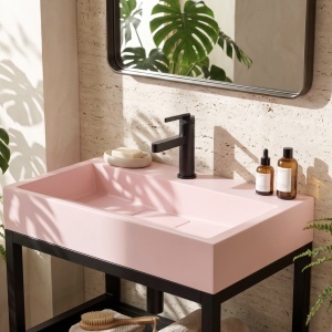 Lavoar pentru blat GOYA PINK 50CM + Cadru - Img 6