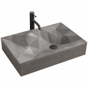 Lavoar pentru blat Platinia Rock Grey Mat - Img 1