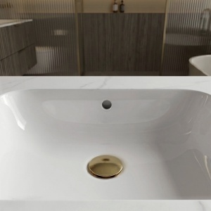 Lavoar suspendat REA Aresa Belt White 80 - Img 9