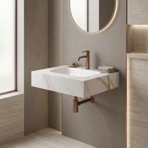 Lavoar suspendat REA Aresa Grey Gold 60 - Img 6