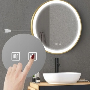 Oglindă LED 100cm MMJ BRUSH GOLD - Img 7