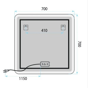 Oglindă LED 70x70cm TOP-2 - Img 4