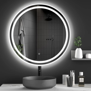 Oglindă LED Bas cu iluminare ambient – pentru baie modernă (50–90 cm) | Deppo - Img 4