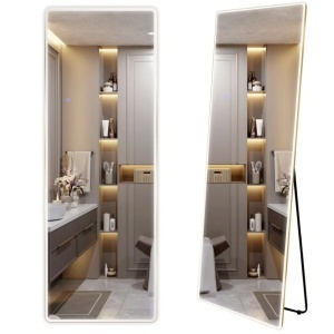 Oglindă LED Classico 50x160cm Brush Gold