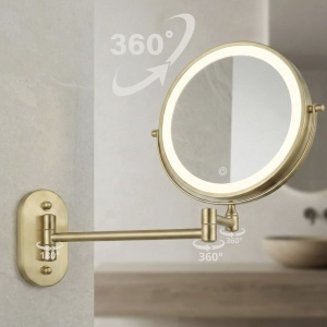 Oglindă LED Glow Brush Gold- Deppo - Img 4