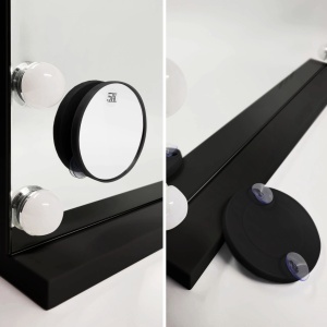 Oglindă LED HOLLYWOOD Black 80x60 - Img 5