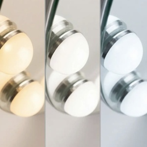 Oglindă LED HOLLYWOOD White 30x40 - Img 3