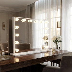 Oglindă LED HOLLYWOOD White 80x60 - Img 5