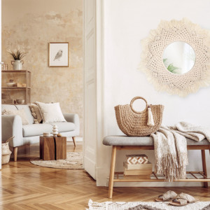 Oglinda perete Boho 60CM 322051 - Img 4
