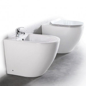 Platinia Vas WC de podea Platinia Carlo Rimless Duroplast - Img 4