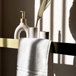 Raft pentru baie SF02 60cm gold brush - Img 2
