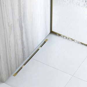 Rigolă de duș Rea Neo Ultra Slim Mirror Gold brush - Img 6