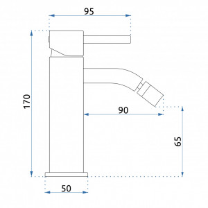 Robinet pentru bideu Rea Lungo Chrome - Img 4